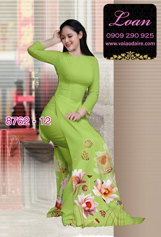 Vải áo dài hoa Sen Vải áo dài hoa Sen