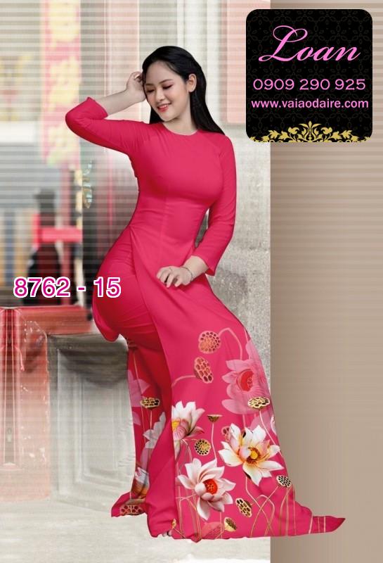Vải áo dài hoa Sen Vải áo dài hoa Sen