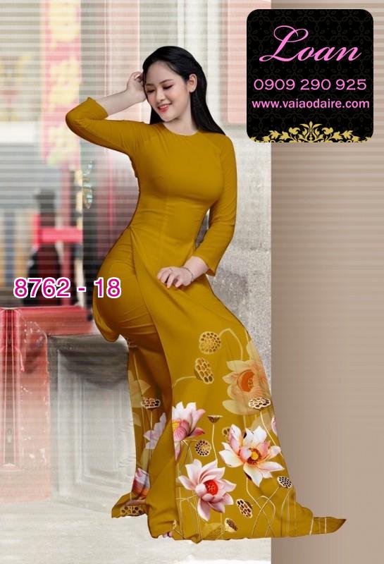 Vải áo dài hoa Sen Vải áo dài hoa Sen