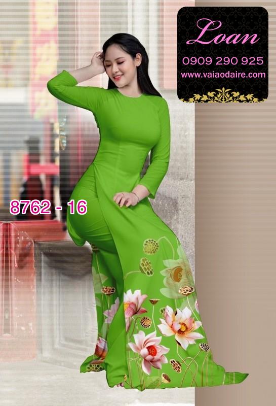 Vải áo dài hoa Sen Vải áo dài hoa Sen