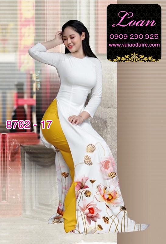 Vải áo dài hoa Sen Vải áo dài hoa Sen