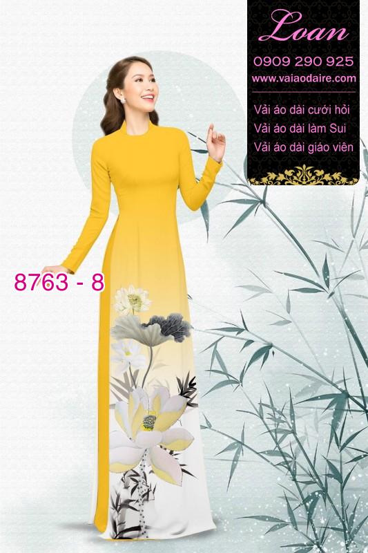 Vải áo dài hoa Sen