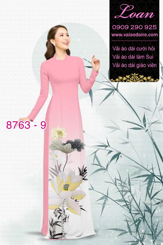 Vải áo dài hoa Sen