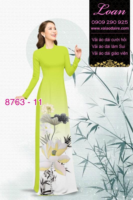 Vải áo dài hoa Sen
