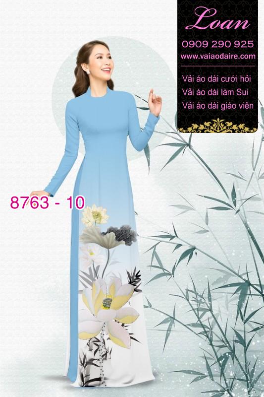 Vải áo dài hoa Sen