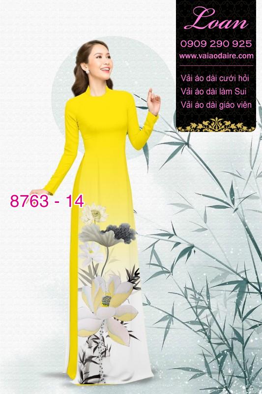 Vải áo dài hoa Sen