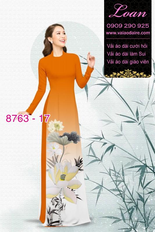 Vải áo dài hoa Sen