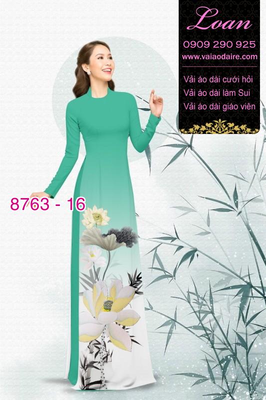 Vải áo dài hoa Sen