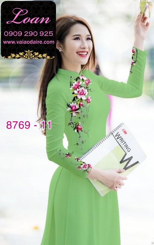 Vải áo dài hoa 3D Vải áo dài hoa 3D