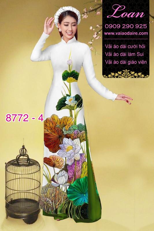 Vải áo dài bông Sen