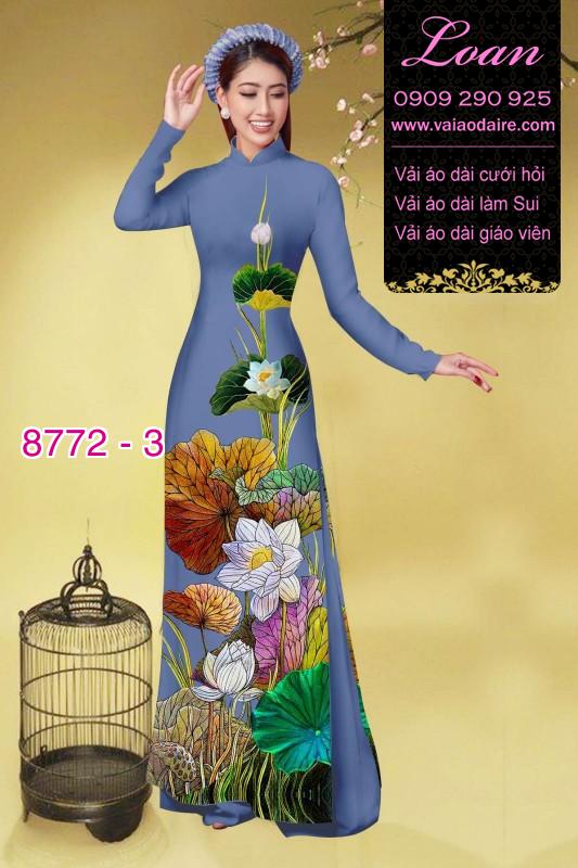 Vải áo dài bông Sen