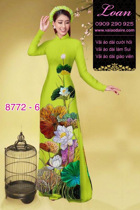 Vải áo dài bông Sen