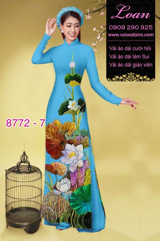 Vải áo dài bông Sen