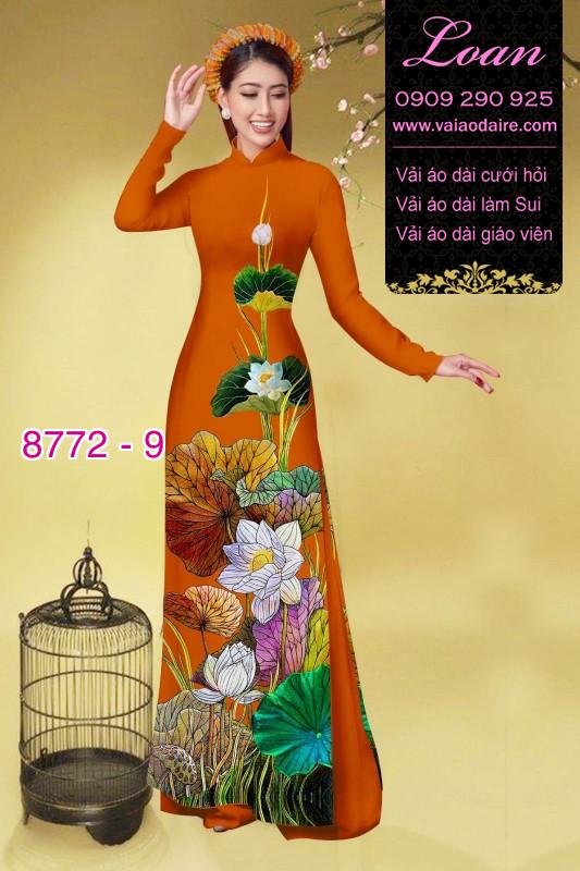 Vải áo dài bông Sen