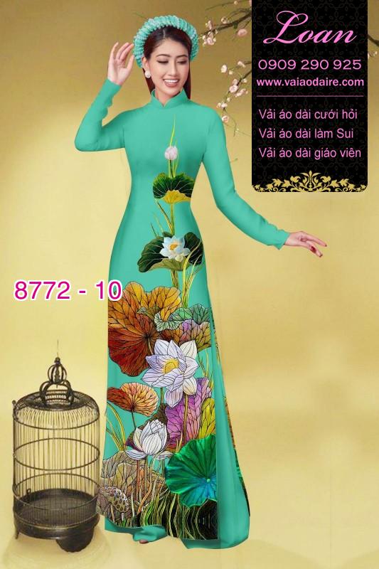 Vải áo dài bông Sen