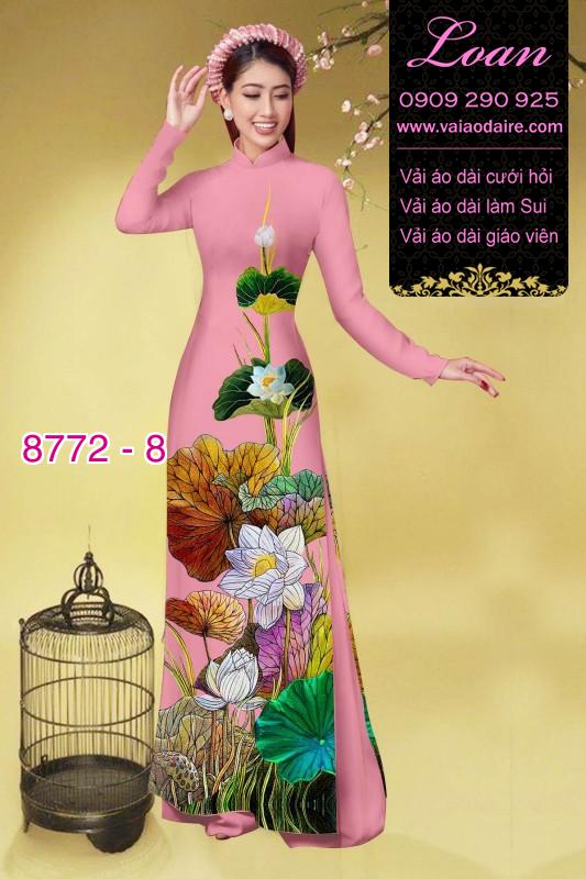 Vải áo dài bông Sen