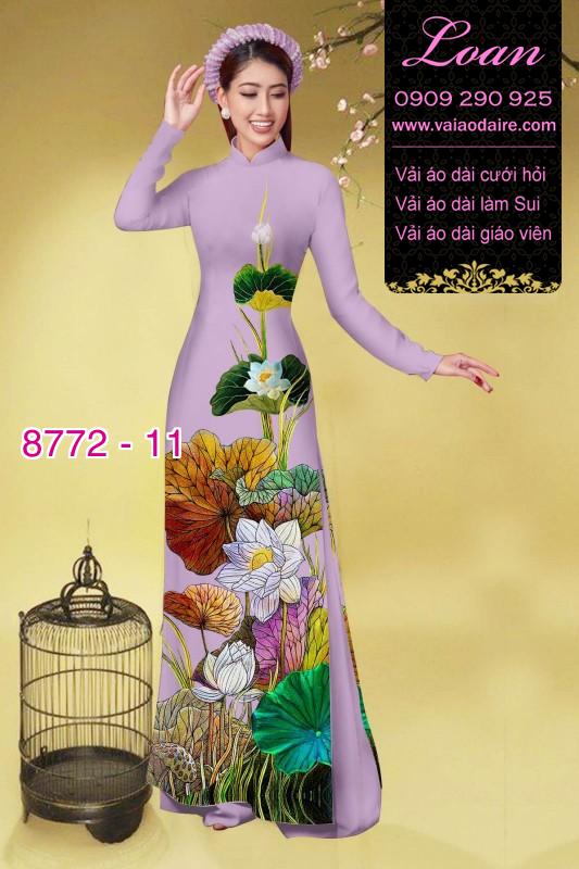 Vải áo dài bông Sen