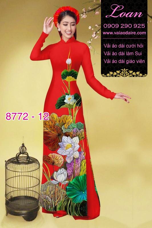 Vải áo dài bông Sen