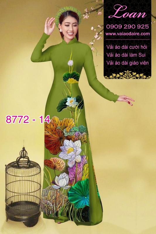 Vải áo dài bông Sen