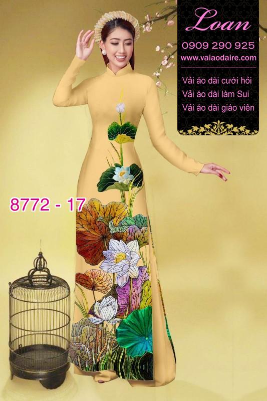 Vải áo dài bông Sen