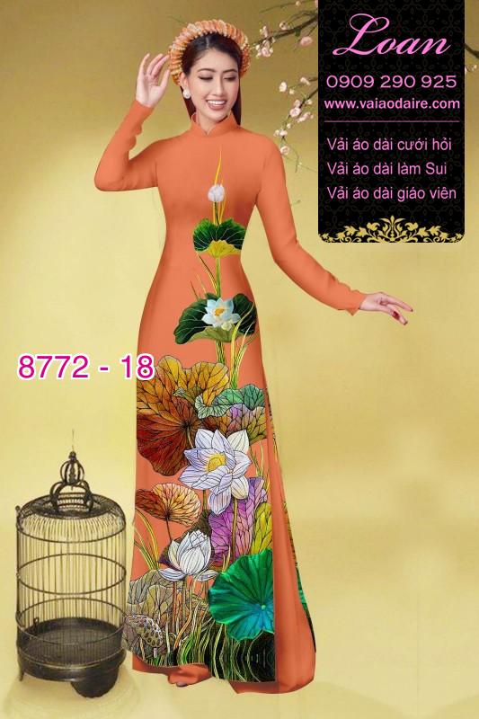 Vải áo dài bông Sen