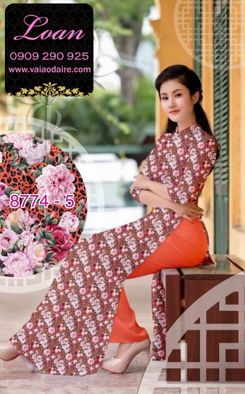 Vải áo dài hoa nhí