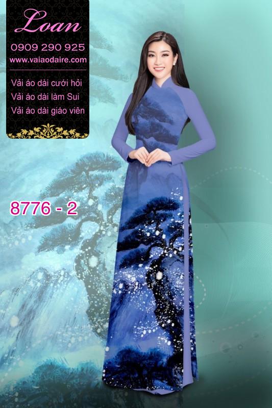 Vải áo dài phong cảnh