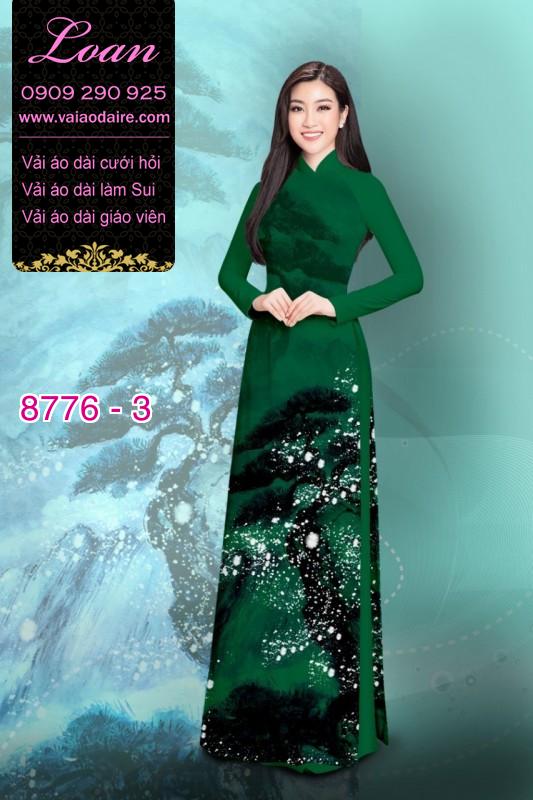 Vải áo dài phong cảnh