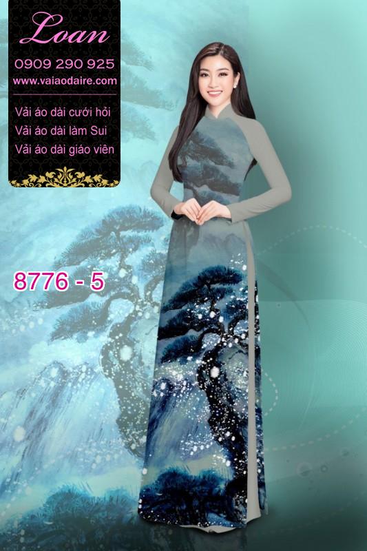 Vải áo dài phong cảnh