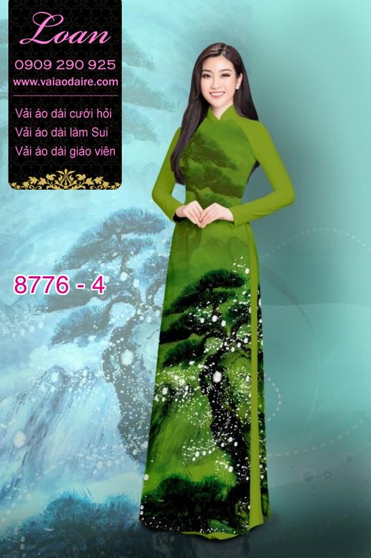 Vải áo dài phong cảnh