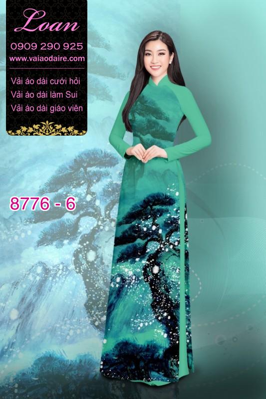 Vải áo dài phong cảnh