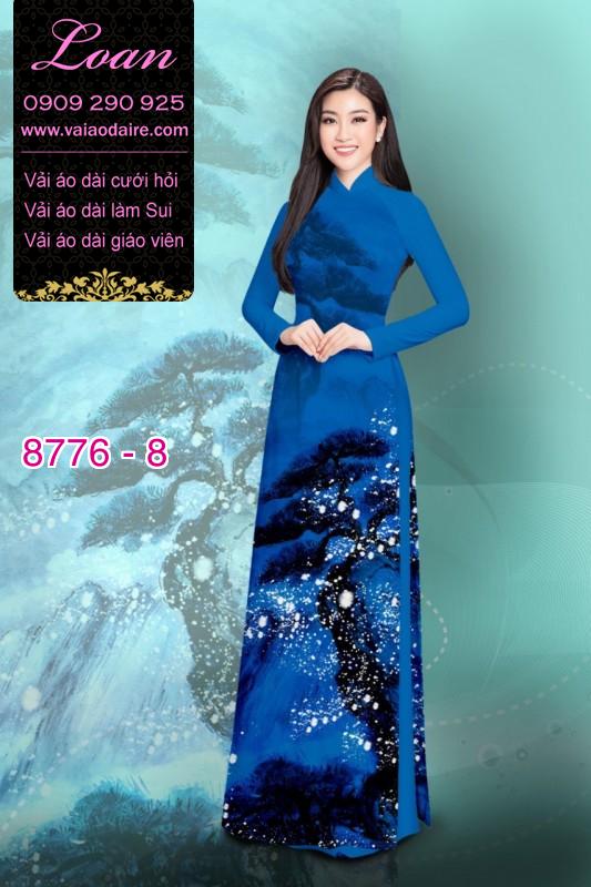 Vải áo dài phong cảnh