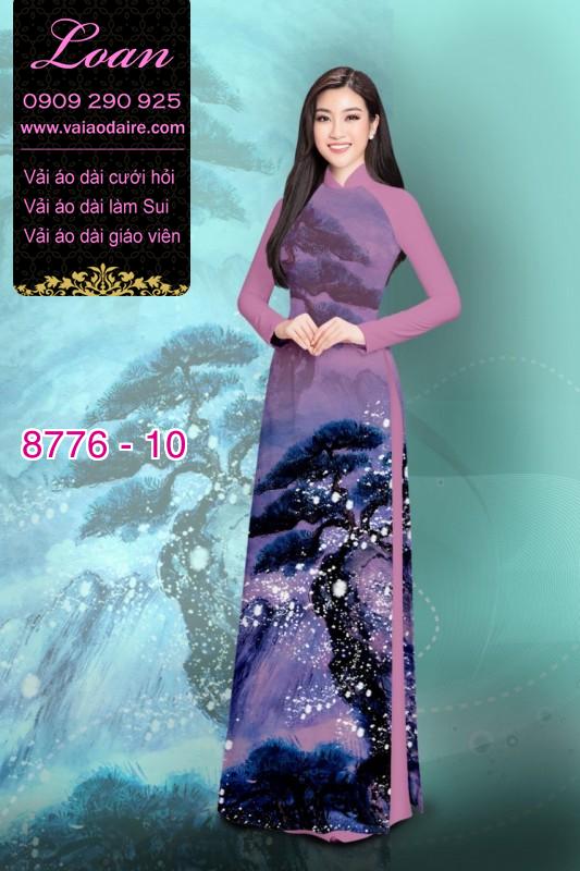 Vải áo dài phong cảnh