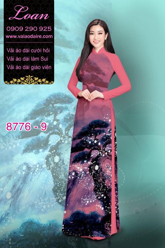 Vải áo dài phong cảnh