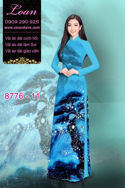 Vải áo dài phong cảnh