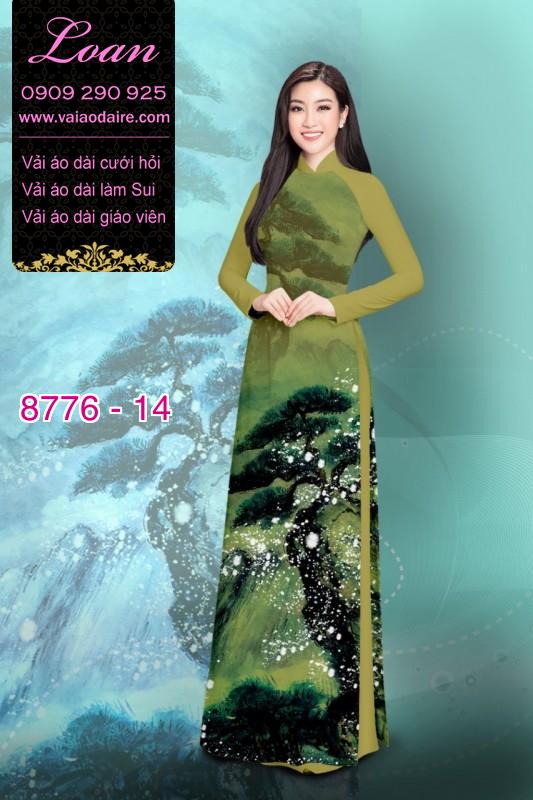 Vải áo dài phong cảnh