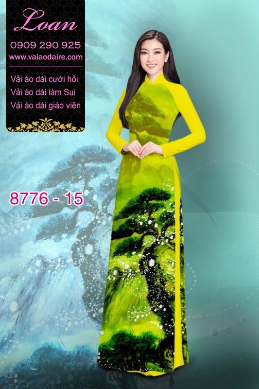 Vải áo dài phong cảnh