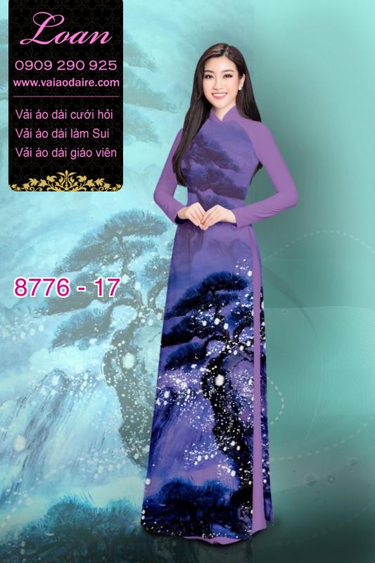 Vải áo dài phong cảnh