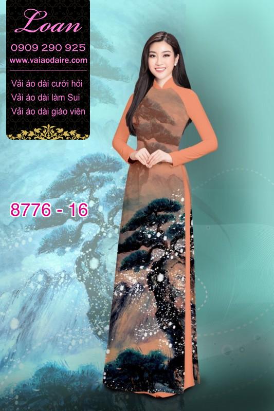 Vải áo dài phong cảnh