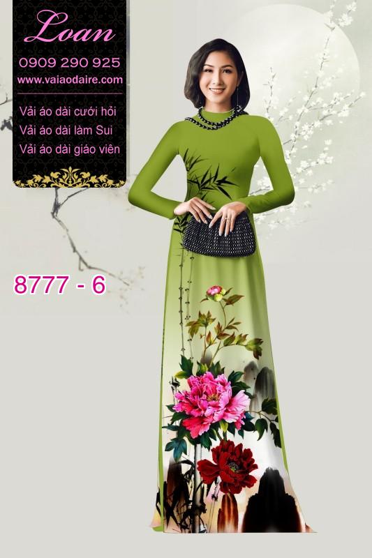 Vải áo dài phong cảnh