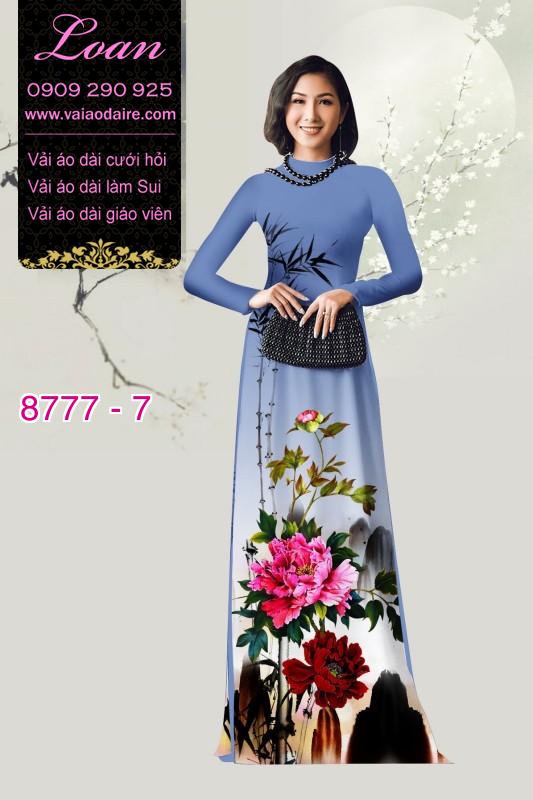 Vải áo dài phong cảnh