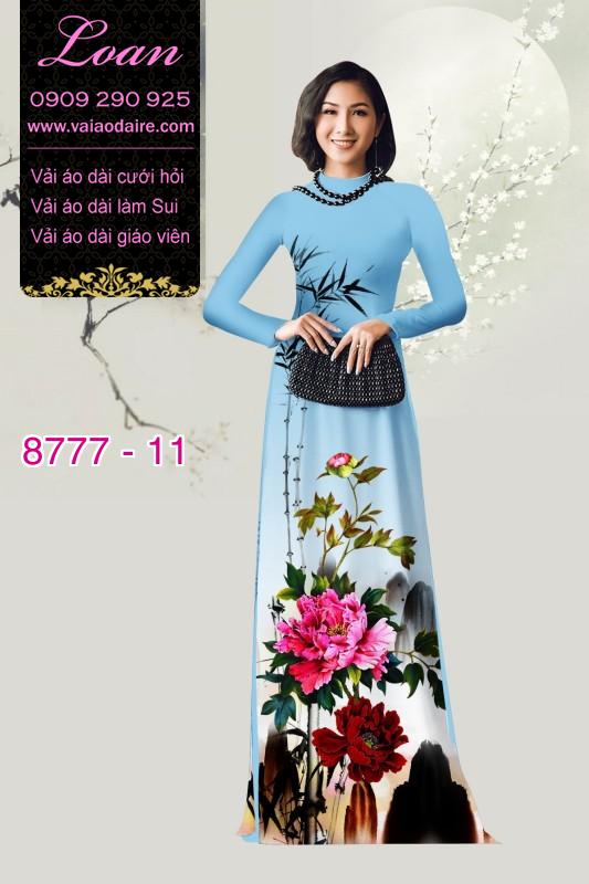 Vải áo dài phong cảnh