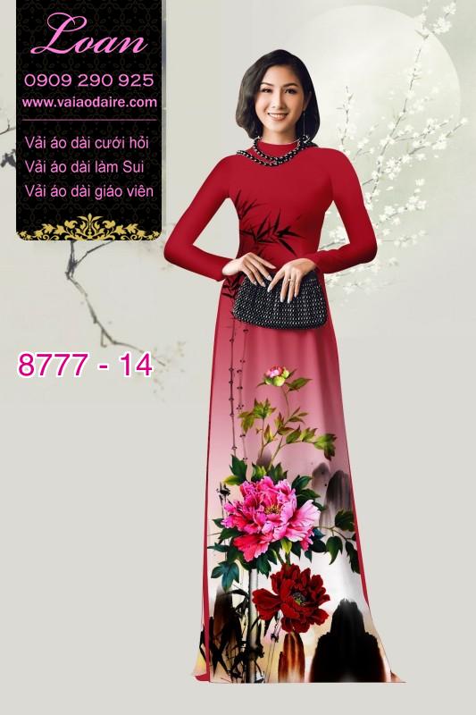Vải áo dài phong cảnh