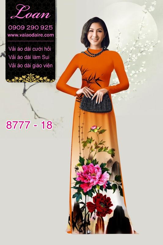 Vải áo dài phong cảnh