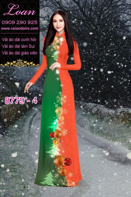 Vải áo dài hoa 3D