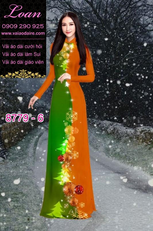 Vải áo dài hoa 3D