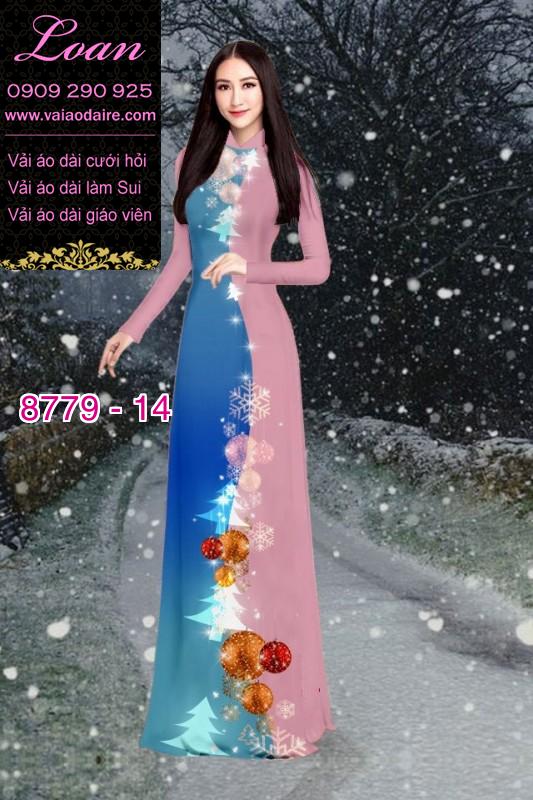 Vải áo dài hoa 3D