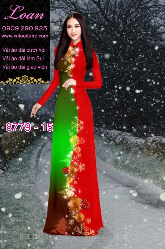 Vải áo dài hoa 3D