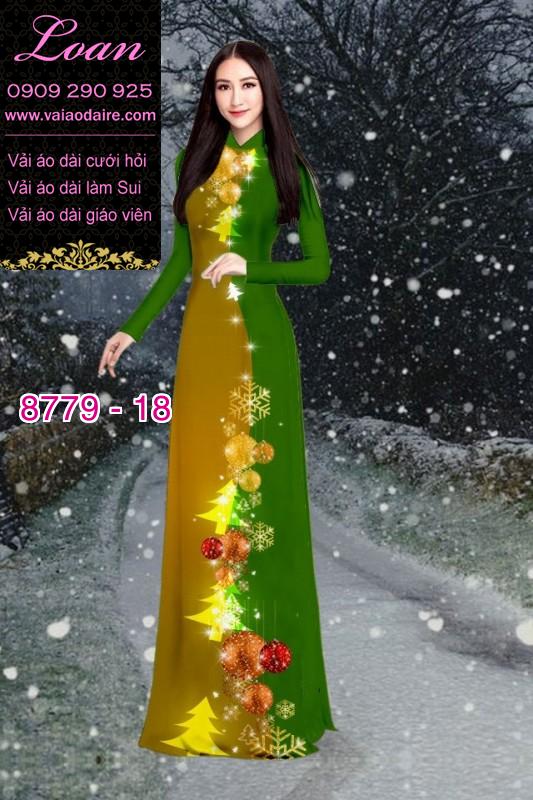Vải áo dài hoa 3D