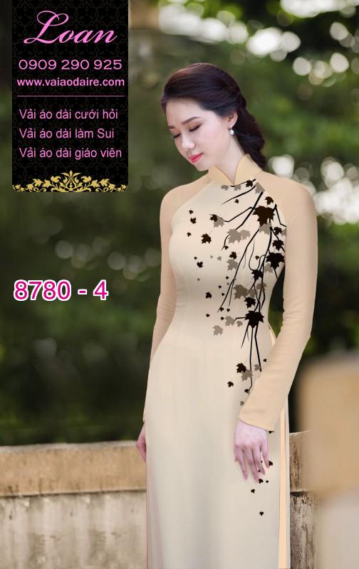 Vải áo dài hoa 3D Vải áo dài hoa 3D